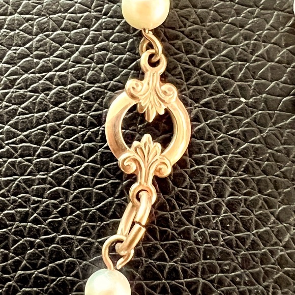 AMCO 1/20 14k Gold Filled Bracelet Vintage Faux Pearls - Picture 4 of 10